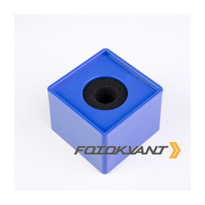 Куб для микрофона большой голубой для нанесения логотипа Fotokvant MAC-22-Blue