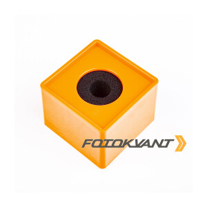 Куб для микрофона большой оранжевый для нанесения логотипа Fotokvant MAC-22-Orange
