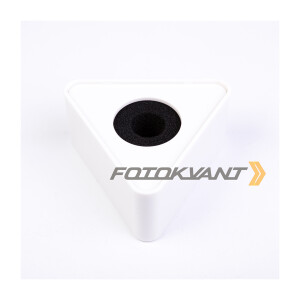Треугольник для микрофона белый для нанесения логотипа Fotokvant MAC-19-White