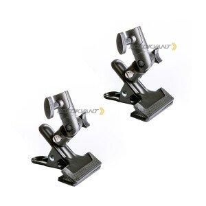 Комплект кронштейн-держатель на стойку с прищепкой металлический 2 шт Fotokvant RCL-S13X2 KIT