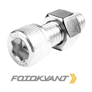 Комплект винт 1/4" и гайка 1/4" дюймов для фотооборудования Fotokvant FLH-KIT-03 