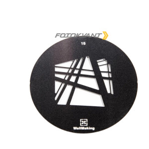 Маска гобо Ø 58 мм штрихи Fotokvant GMW-15 Gobo mask для оптических насадок