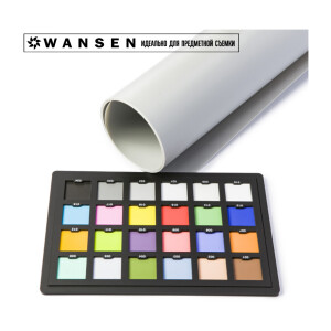 Фон пластиковый серый матовый 100х200 см Wansen PB-1020