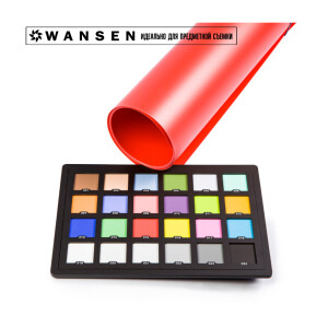 Фон пластиковый красный матовый 100х200 см Wansen PB-1020