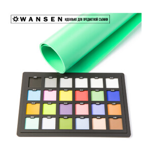 Фон пластиковый зеленый матовый 100х200 см Wansen PB-1020