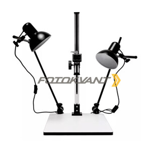 Комплект фона 100х200 см для фото на документы и системы установки Fotokvant V-2111White