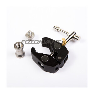 Комплект струбцина-зажим металлическая с адаптерами Fotokvant RCL-S2+FLH-05