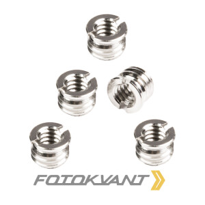 Шестигранный адаптер мама-мама 3/8 и 1/4 дюйма Fotokvant FLH-63 