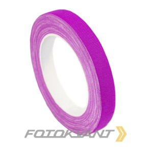 Клейкая лента студийный тейп ярко-фиолетового цвета 15 мм х 25 м Fotokvant GP-1525 Violet gaffer tape
