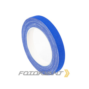 Клейкая лента студийный тейп голубого цвета 15 мм х 25 м Fotokvant GP-1525 Blue gaffer tape