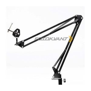 Кронштейн-крепление на струбцине для легких камер и освещения с клампом настольный пантограф Fotokvant LSS-11+RCL-S2