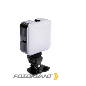 Накамерная светодиодная панель 3Вт 3200-5600К с аккумулятором на клипсе Fotokvant SL-36AI+RFLH-40