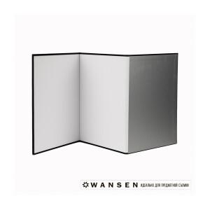 Отражатель флаг А3-3 4в1 белый золотой серебряный черный Wansen Flag 841197