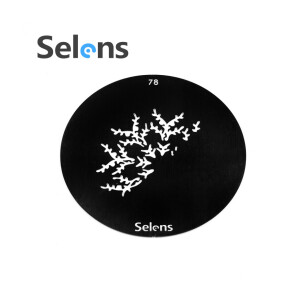 Маска гобо Ø 58 мм пол-снежинки Selens 841768 Gobo-78 для оптических насадок