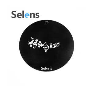 Маска гобо Ø 58 мм нотная линия Selens 841765 Gobo-75 для оптических насадок