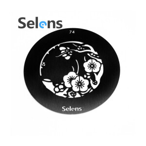 Маска гобо Ø 58 мм цветочный узор Selens 841764 Gobo-74 для оптических насадок