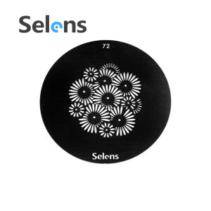 Маска гобо Ø 58 мм букет Selens 841762 Gobo-72 для оптических насадок