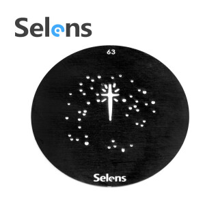 Маска гобо Ø 58 мм путеводная звезда Selens 841753 Gobo-63 для оптических насадок