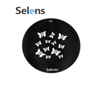 Маска гобо Ø 58 мм бабочки Selens 841752 Gobo-62 для оптических насадок