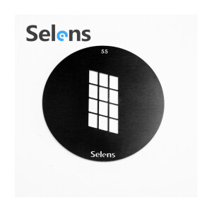 Маска гобо Ø 58 мм тень окна Selens 841745 Gobo-55 для оптических насадок
