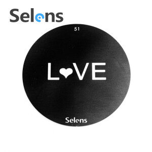 Маска гобо 58 мм граффити Love Selens 841741 Gobo-51