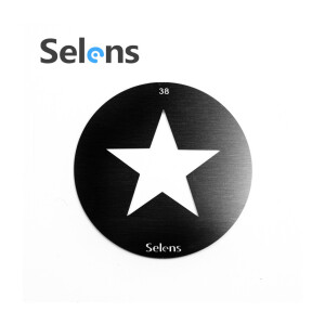 Маска гобо Ø 58 мм звезда Selens 841728 Gobo-38 для оптических насадок