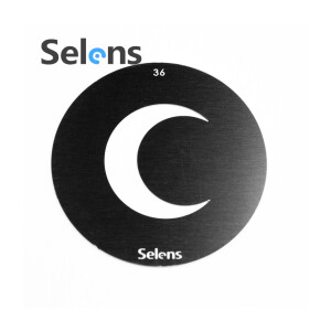 Маска гобо Ø 58 мм полумесяц Selens 841726 Gobo-36 для оптических насадок
