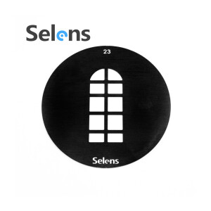 Маска гобо Ø 58 мм арочное окно Selens 841713 Gobo-23 для оптических насадок