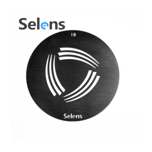 Маска гобо Ø 58 мм мяч Selens 841708 Gobo-18 для оптических насадок