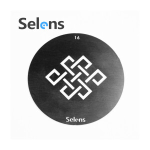 Маска гобо Ø 58 мм узор Selens 841706 Gobo-16 для оптических насадок