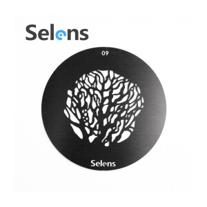 Маска гобо Ø 58 мм ветвистое дерево Selens 841699 Gobo-09 для оптических насадок