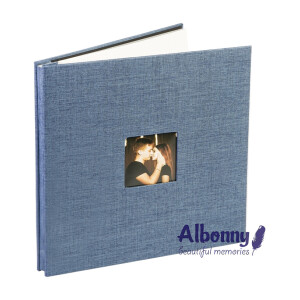 Фотоальбом синий 40 белых страниц Albonny AMP-3132-40-Blue