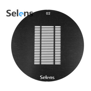 Маска гобо Ø 58 мм горизонтальные жалюзи Selens 841692 Gobo-02 для оптических насадок