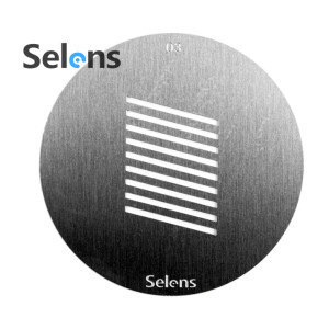 Маска гобо Ø 58 мм косые жалюзи Selens 841693 Gobo-03 для оптических насадок