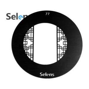 Маска гобо Ø 58 мм японская дверь Selens 841767 Gobo-77 для оптических насадок