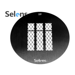 Маска гобо Ø 58 мм окно замка Selens 841749 Gobo-59 для оптических насадок