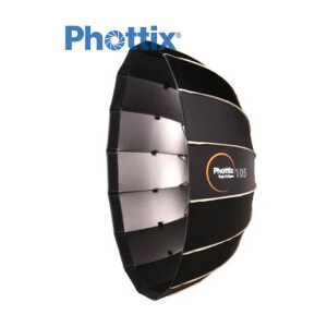 Быстрораскладной октобокс 105 см черный серии Raja Eclipse с адаптером Bowens Phottix 82719 Raja Eclipse Quick-Folding Softbox софтбокс