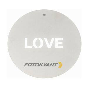 Маска гобо Ø 58 мм LOVE 1 Fotokvant GMW-48 Gobo mask для оптических насадок