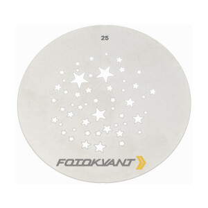 Маска гобо Ø 58 мм звездное небо Fotokvant GMW-25 Gobo mask для оптических насадок