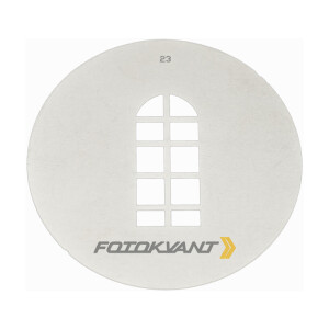 Маска гобо Ø 58 мм арочное окно Fotokvant GMW-23 Gobo mask для оптических насадок