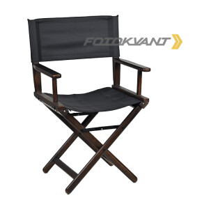 Стул режиссера / визажиста низкий цвет темный орех Fotokvant АСь-3